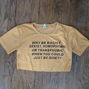 Women's fashion graphic crop top